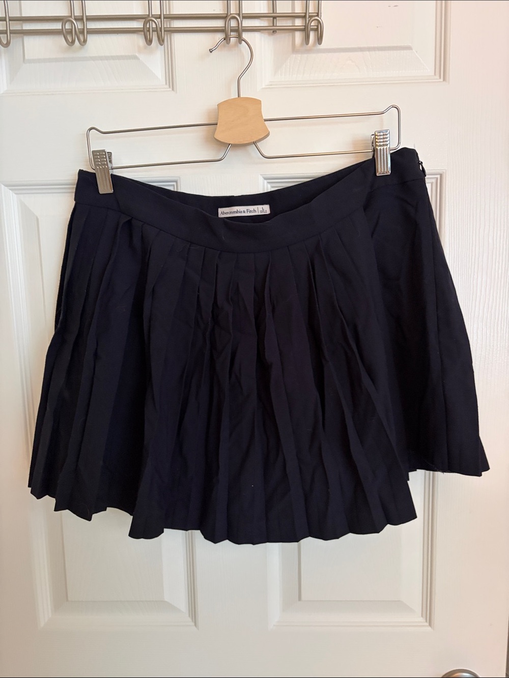 Abercrombie & Fitch Navy Pleated Mini Skort Skirt